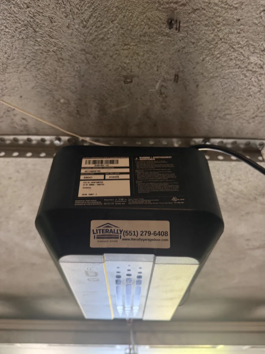 Chamberlain chain drive garage door opener installed in Totowa NJ by Literally Garage Door