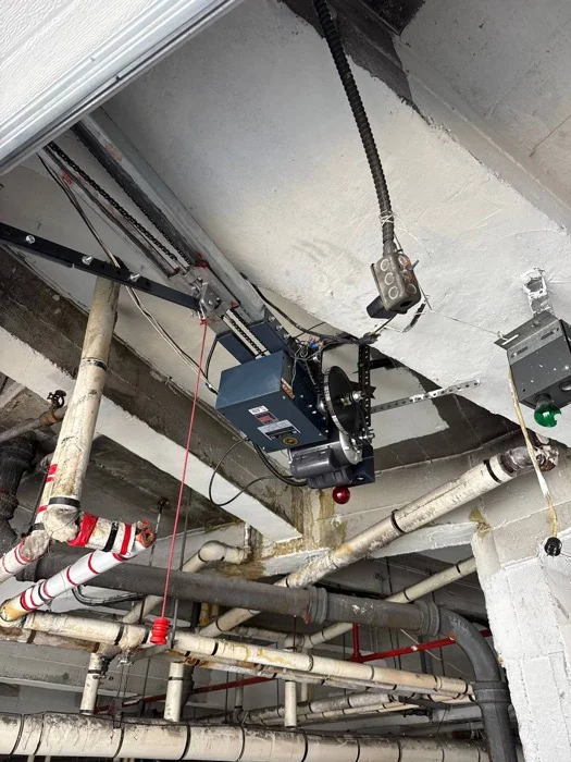 Commercial garage door opener installation