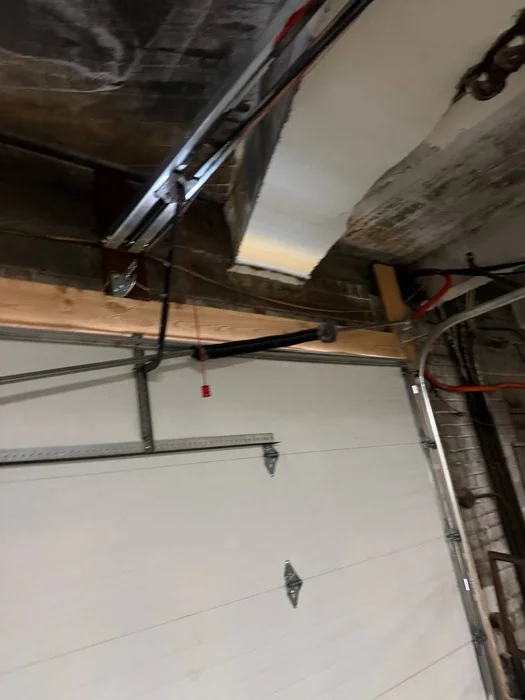 Garage door interior mechanism in cold weather