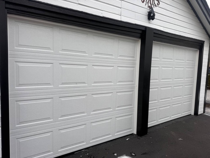 Double garage door installation completed in Bergen County NJ
