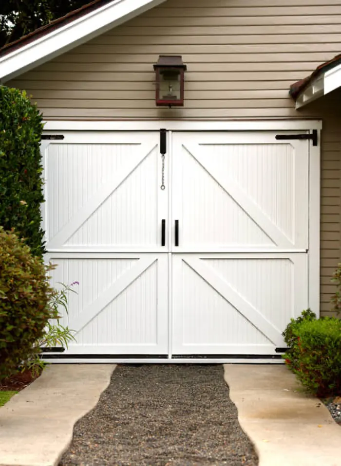 Carriage style garage door installed in Northern NJ