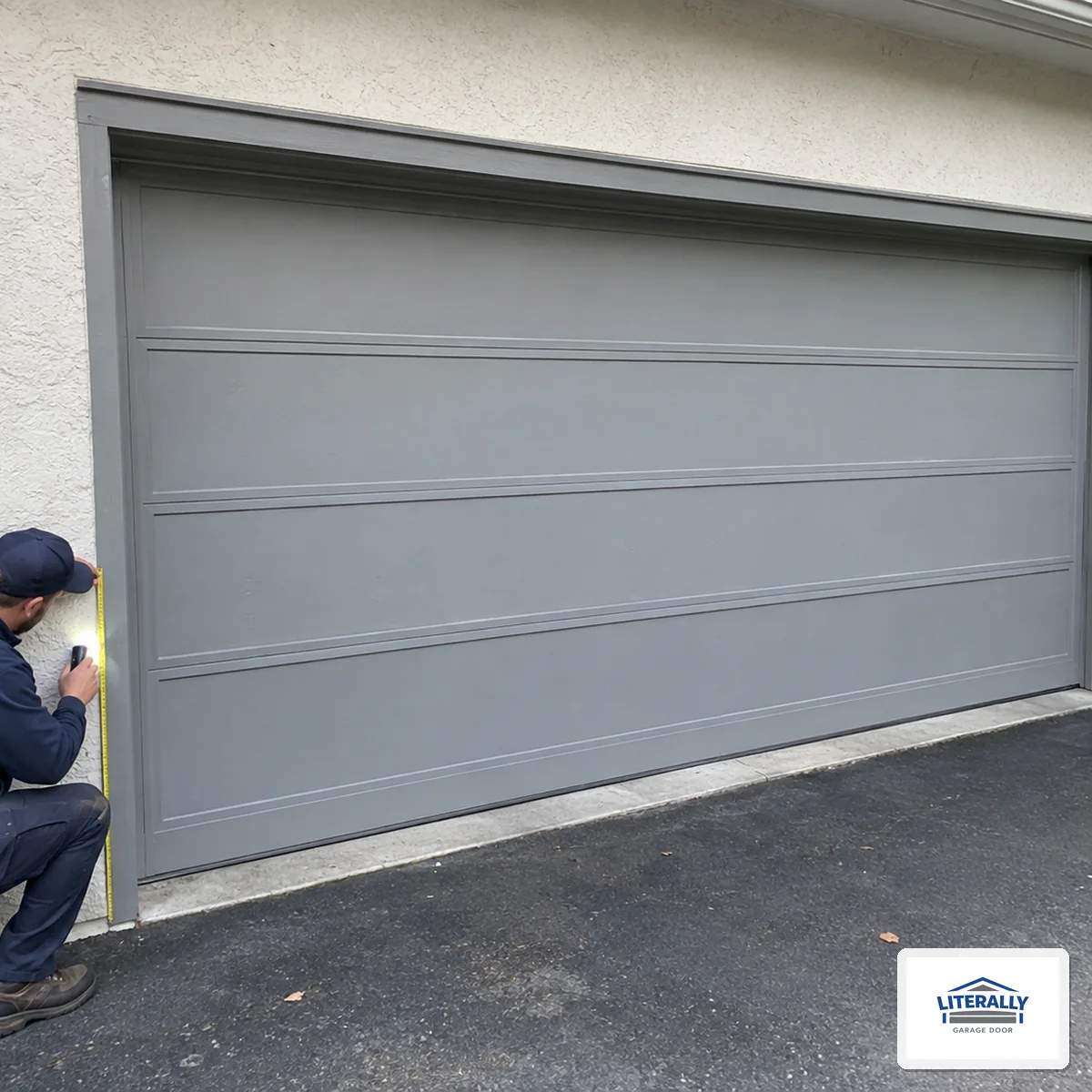Garage door hardware prepared for inspection and repair